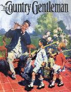 William Meade Prince Cover Painting for The Country Gentleman oil on canvas